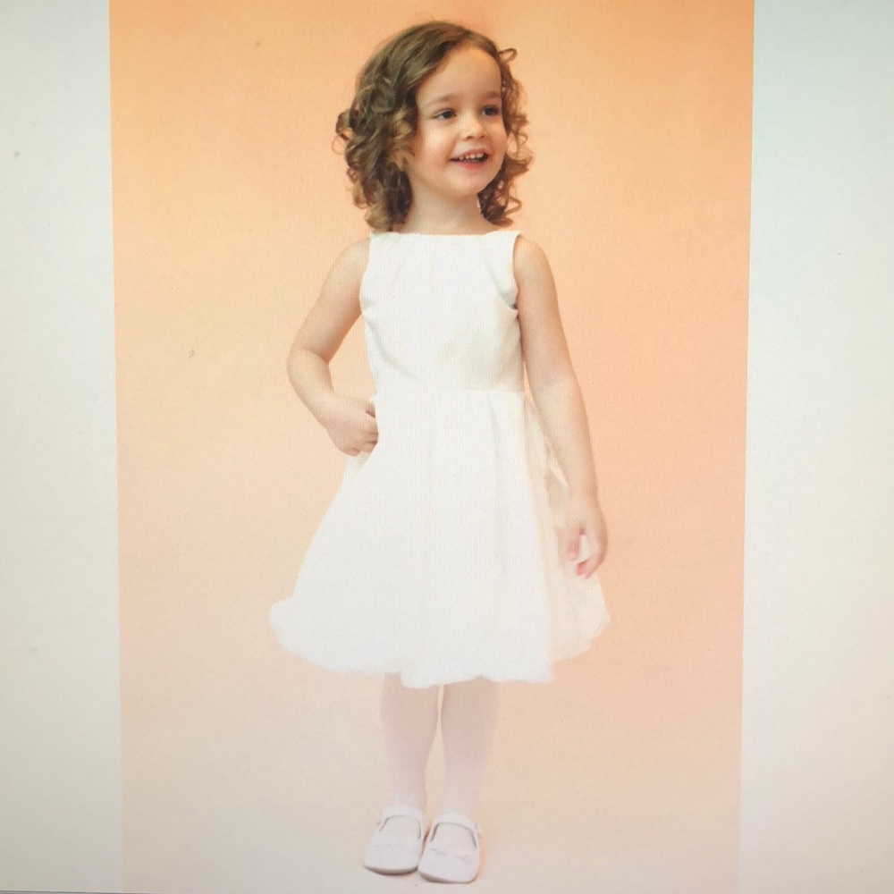 Size 6-Lille Couture  Rochelle Taffeta Ivory Dress